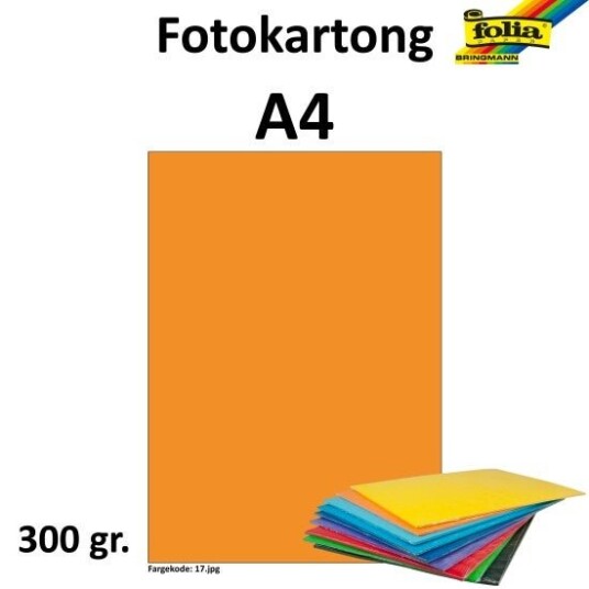 Fotokartong A4 300G Orange