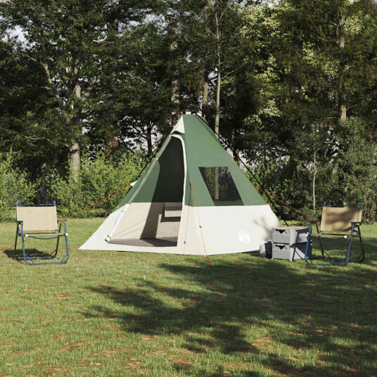 Tipi telt med tak med lagring grønn 383 x 338 x 217 cm taft Tipi telt med tak med lagring grønn 383 x 338 x 217 cm taft