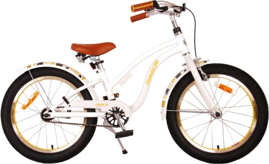 Volare Miracle 18" Barnesykkel Hvit for Barn 4-7 år