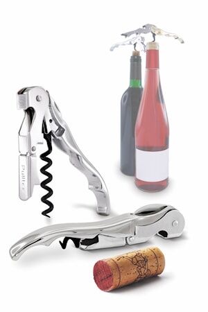 Pulltex Vinåpner Pulltaps Classic Silver m hylster
