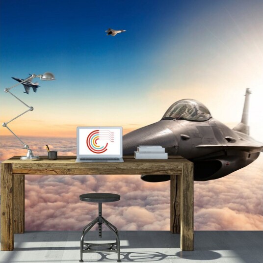 Fototapet F16 Fighter Jets 250x175 - Artgeist sp. z o. o.