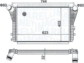Intercooler MAGNETI MARELLI 351319204050