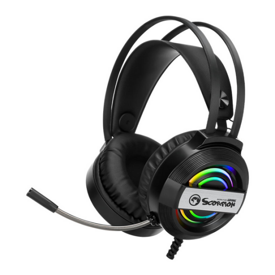 Usorteret Marvo gaming headset m/mic. Sort