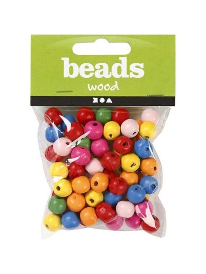 Creativ Company Wooden Beads Mix 10mm 22gr