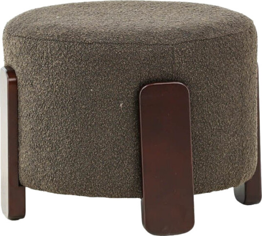 Venture Home Coffey puff, fotskammel Ø52,5cm brun, mørkegrå. 1708773-01-0 1708773-02-0