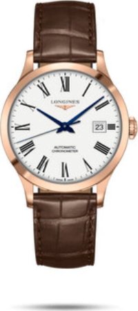 Longines Herreklokke L2.820.8.11.2 Record Hvit/Lær Ø38.5 mm Longines Herreklokke L2.820.8.11.2 Record Hvit/Lær Ø38.5 mm