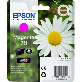 Epson T1803 M blekkpatron - C13T18034012 Original - Magenta 3,3 ml