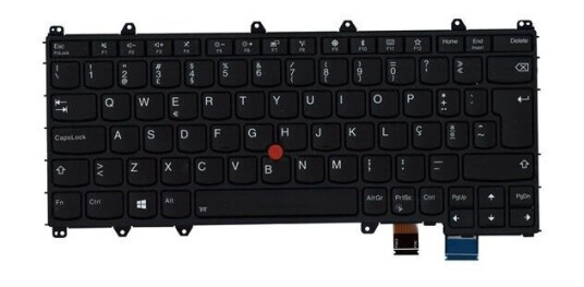 Lenovo Chicony - Brbart tastatur - til utskifting - Portugisisk - Svart