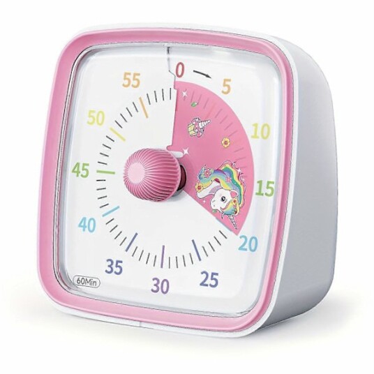 Nye modeller Yunbaoit Rainbow Visuell Timer 60 Min Nedtelling Nattlys Helt Stille Klasseromsog Kjøkkentimer for Hjem Skole og Kontor