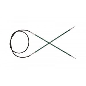 KnitPro Zing Rundpinde Messing 120cm 3,00mm / 47.2in US2½ Jade