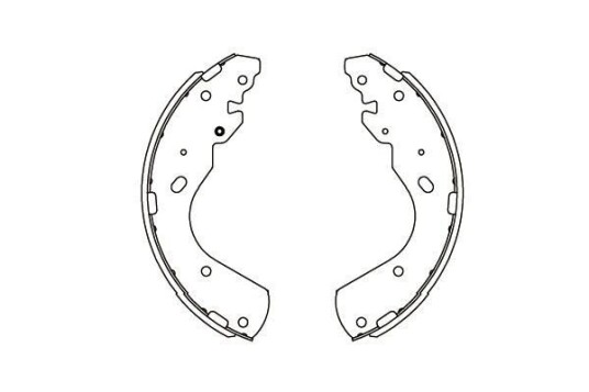 Bremsesko sett KAVO PARTS KBS 5404 Bremsesko sett KAVO PARTS KBS 5404