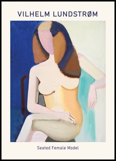 Vilhelm Lundstrøm Seated Female Model Plakat Plakat / 30x40cm