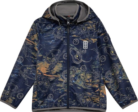 LEGO® Ninjago Softshell Jakke LWSaku 200 Dark Navy m. Trykk LEGO® Wear 4 år (104) Softshell Blå