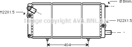 PRASCO PEA2085 Radiator motorkjøling PRASCO PEA2085 Radiator motorkjøling