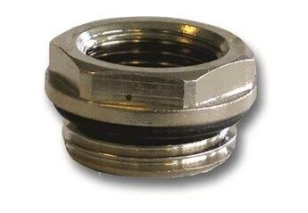 Pettinaroli 1/2" til 3/8" Forkromet Nippelmuffe med O-Ring