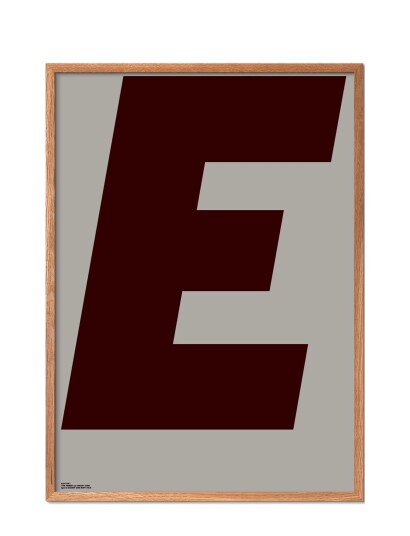Poster & Frame Grey-E - Brown - 70X100CM Poster & Frame Grey-E - Brown - 70X100CM