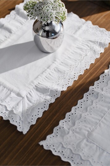 Jotex Bordmatte Med 2pakk Hvit JUNO 226866501596 Jotex Bordmatte Med 2pakk Hvit JUNO 226866501596