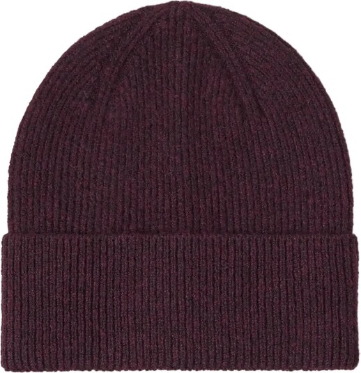 Lindex Rib-Knit Beanie - RED WINE - One Size