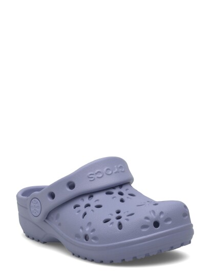 Crocs Classic Floral Cut Out Clog T Purple 23/24