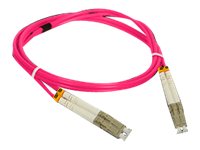 Alantec Koblingskabel Lc Multimodus Hann Til Lc Multimodus Hann 1 M Fiberoptisk Dupleks 50 / 125 Mikroner Om4 Halogenfri Purpur FOC LCLC 5MMD 1 4