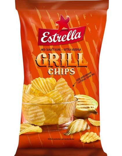 Estrella Potetgull med Grill Smak Posjonspakke på 40 gram