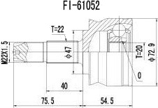 Drivledd PROCARO 77-FI-950