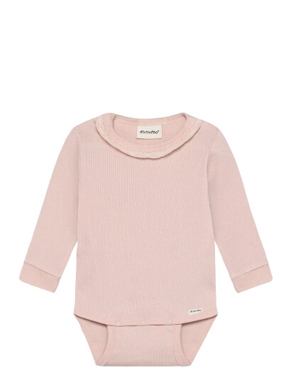 Minymo Body Ls Rib Pink 92 Minymo Body Ls Rib Pink 92