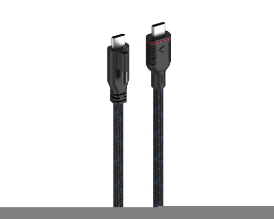 UNISYNK USB-C Cable for Pro AV Dock | Full featured | 140W PD | USB-C - USB-C | 3.1 Gen 2 | Braided | 3m | Black