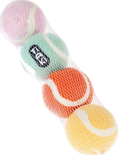 Tiaki Tennisballer For Hunder I Sett 4 Stykker (Ca Ø 6.3 cm)