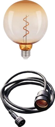 LightsOn Penny Pendellampa Gravity + DecoBulb XL Vintage