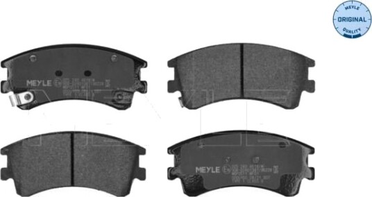 Bremseklosser sett MEYLE 025 240 4618/W