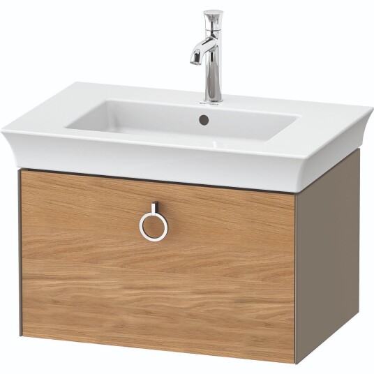 Duravit White Tulip Servantskap 1 skuff 68,4x45,8x41 cm Eik/Stengrå Høyglans