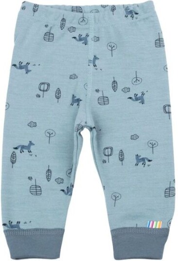 Joha Fox leggings i ull/bomull Blue Joha Fox leggings i ull/bomull Blue