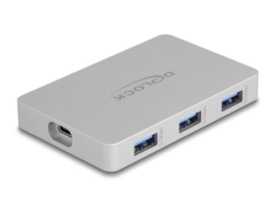 Delock 7-Porters Usb-Hub Med 4 X Usb Type-C-Kontakt Og 3 X Usb Type-A-Kontakt Med Pd 82 W