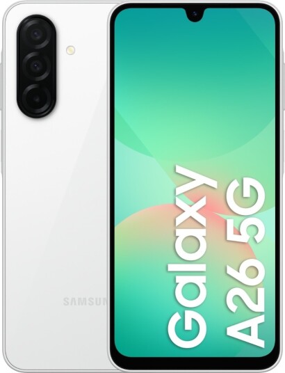 Samsung Galaxy A26 5G 6GB/128GB FHD+ 120Hz AMOLED Smart telefon Hvit Samsung Galaxy A26 5G 6GB/128GB FHD+ 120Hz AMOLED Smart telefon Hvit
