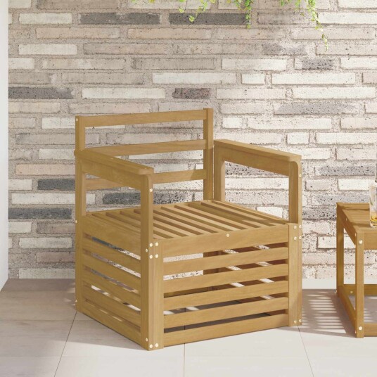 vidaXL 2 Stk Utendørs sofa sett Solid akasietre Hvit