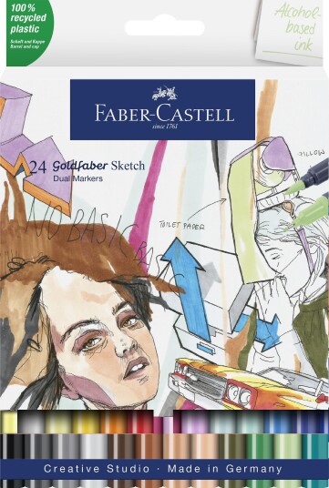 Faber-Castell Sketch Marker Goldfaber wallet 24 pcs 164724