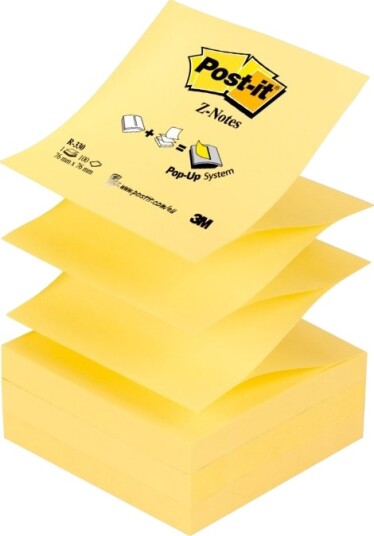 Post It Z Notes R 330 Noter 76 X 76 Mm 100 Ark Gul