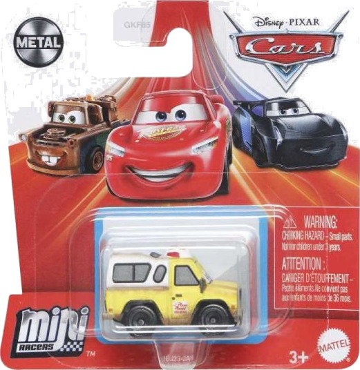 Mattel Disney Cars Mini Racers Muddy Lynet McQueen Rød