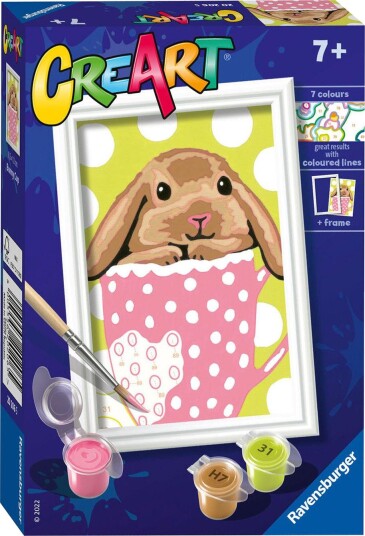 Ravensburger CreArt Mal etter tall 7+ år Kanin i kopp