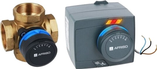 Afriso Proclick Reguleringssett: 4 Veis Dreie Blandeventil Arv 485 Proclick Med Elektrisk Motor Arm 343 Proclick Tg.Af 1348544