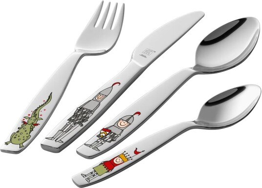 Zwilling Twin kids barnebestikksett 4 deler Eckbert ridder Zwilling Twin kids barnebestikksett 4 deler Eckbert ridder