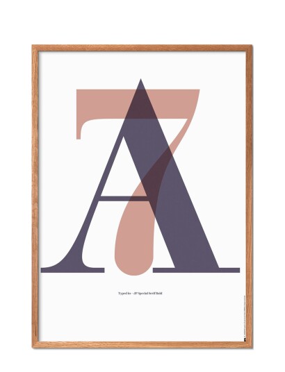 Poster & Frame Ilwt-A7-Terracotta - White - 50X70CM Poster & Frame Ilwt-A7-Terracotta - White - 50X70CM