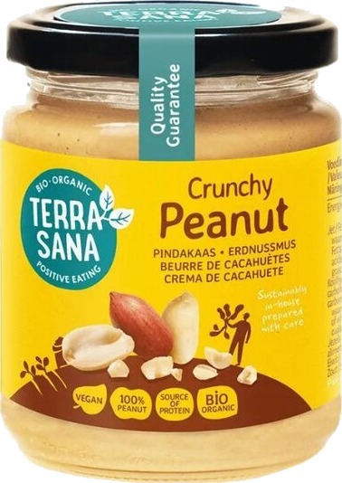 TerraSana crunchy peanøttsmør 250 g