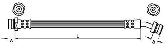 Bremseslange METZGER 4110833