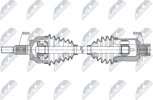 NTY NPW CH 188 Drivaksel