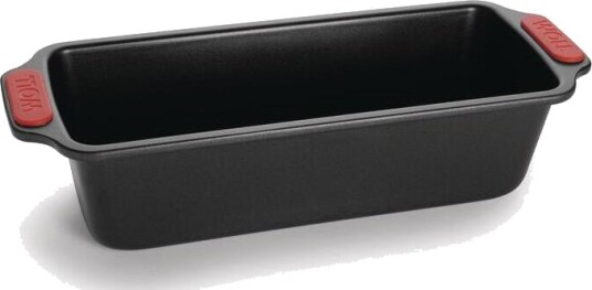 Woll - Bake It brødform 30 x 13 cm svart/rød