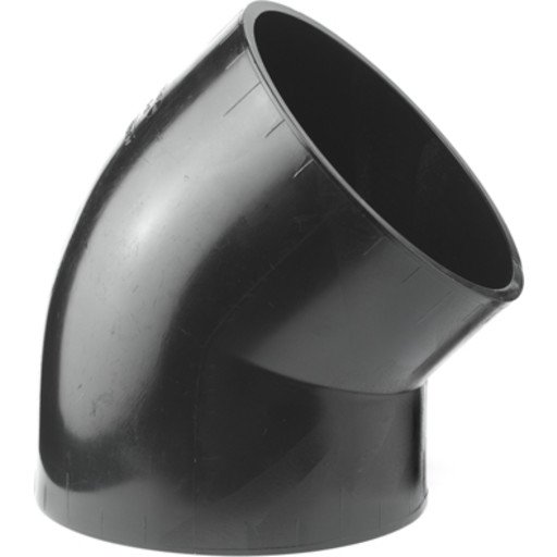 Geberit 63 mm 45° PEH Bend til Avløpsrør