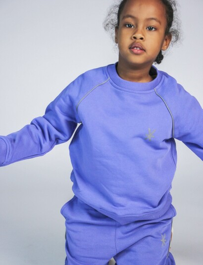 Ildhu Sweatshirt With Reflective Details   Purple   100