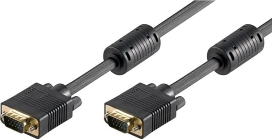 Kabelnøytral Videokabel Svga (D-Sub) M - Svga (D-Sub) M, 3M, Gullbelagte Kontakter, Czarny, Logoblister